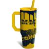 imageThicc Buddy  40 oz Stainless Steel Vacuum Insulated Tumbler with Lid and Straw for Water  Travel Mug Cupholder Friendly  Gifts for Women Men Him HerMichigan Wolverines  Drip