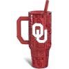 imageThicc Buddy  40 oz Stainless Steel Vacuum Insulated Tumbler with Lid and Straw for Water  Travel Mug Cupholder Friendly  Gifts for Women Men Him HerOklahoma Sooners  3D