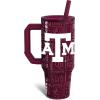 imageThicc Buddy  40 oz Stainless Steel Vacuum Insulated Tumbler with Lid and Straw for Water  Travel Mug Cupholder Friendly  Gifts for Women Men Him HerTexas AM Aggies  3D