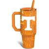 imageThicc Buddy  40 oz Stainless Steel Vacuum Insulated Tumbler with Lid and Straw for Water  Travel Mug Cupholder Friendly  Gifts for Women Men Him HerTennessee Vols  3D