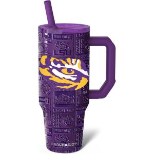 imageThicc Buddy  40 oz Stainless Steel Vacuum Insulated Tumbler with Lid and Straw for Water  Travel Mug Cupholder Friendly  Gifts for Women Men Him HerLSU Tigers  3D