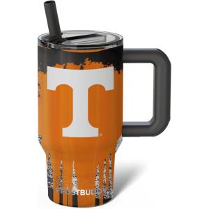 imageThicc Buddy  40 oz Stainless Steel Vacuum Insulated Tumbler with Lid and Straw for Water  Travel Mug Cupholder Friendly  Gifts for Women Men Him HerTennessee Vols  Drip