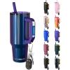 imageThicc Buddy  40 oz Stainless Steel Vacuum Insulated Tumbler with Lid and Straw for Water  Travel Mug Cupholder Friendly  Gifts for Women Men Him Her Party PeepsNebula Glitter