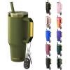 imageThicc Buddy  40 oz Stainless Steel Vacuum Insulated Tumbler with Lid and Straw for Water  Travel Mug Cupholder Friendly  Gifts for Women Men Him Her Party PeepsTactical Green