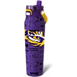 imageFrost Buddy 32oz Insulated Water Bottle with Straw amp Chug Lid  LeakProof Stainless Steel  24Hours Cold  SweatProof Cup Holder Friendly  Ideal for Gym Travel Sports amp Everyday HydrationLSU Legacy