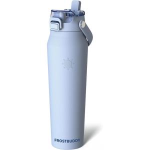imageFrost Buddy 32oz Insulated Water Bottle with Straw amp Chug Lid  LeakProof Stainless Steel  24Hours Cold  SweatProof Cup Holder Friendly  Ideal for Gym Travel Sports amp Everyday HydrationIcicle