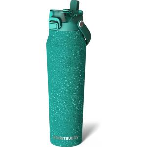 imageFrost Buddy 32oz Insulated Water Bottle with Straw amp Chug Lid  LeakProof Stainless Steel  24Hours Cold  SweatProof Cup Holder Friendly  Ideal for Gym Travel Sports amp Everyday HydrationTeal Glitz