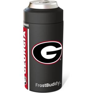 imageFrost Buddy NCAA Universal Buddy  Fits all  Stainless Steel Can Cooler for 12 oz amp 16 oz Regular or Slim Cans amp Bottles  Stainless Steel Florida Gators OrangeGeorgia Bulldogs