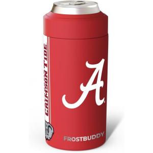 imageFrost Buddy NCAA Universal Buddy  Fits all  Stainless Steel Can Cooler for 12 oz amp 16 oz Regular or Slim Cans amp Bottles  Stainless Steel Florida Gators OrangeAlabama Crimson Tide