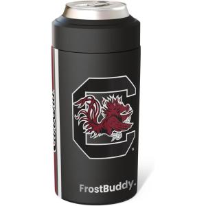 imageFrost Buddy NCAA Universal Buddy  Fits all  Stainless Steel Can Cooler for 12 oz amp 16 oz Regular or Slim Cans amp Bottles  Stainless Steel Florida Gators OrangeSouth Carolina Gamecocks