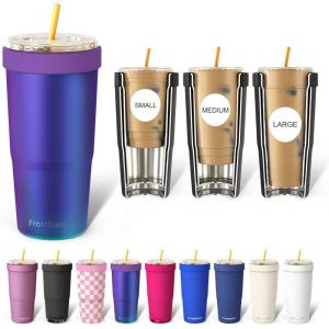 imageFrost Buddy Togo Buddy 30 oz Stainless Steel Vacuum Insulated Tumbler To Go Coffee Cup  Iced Coffee Cups Iced Coffee Sleeve Travel Mug Thermal Cup for Hot amp Cold Drinks Dunkin Cup Dark GlitzNebula
