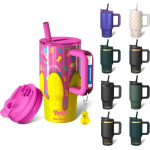 imageThicc Buddy  40 oz Stainless Steel Vacuum Insulated Tumbler with Lid and Straw for Water  Travel Mug Cupholder Friendly  Gifts for Women Men Him Her Party PeepsPeeps Drip