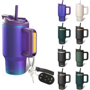 imageThicc Buddy  40 oz Stainless Steel Vacuum Insulated Tumbler with Lid and Straw for Water  Travel Mug Cupholder Friendly  Gifts for Women Men Him Her Party PeepsNebula