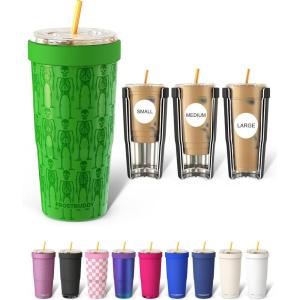 imageFrost Buddy Togo Buddy  30 oz Stainless Steel Vacuum Insulated Tumbler  to Go Coffee Cup  Coffee Cups Iced Coffee Sleeve Travel Mug Thermal Cup for Hot amp Cold Drinks Dunkin Cup Little HeartsShake My Bones