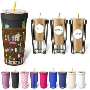 imageFrost Buddy Togo Buddy  30 oz Stainless Steel Vacuum Insulated Tumbler  to Go Coffee Cup  Coffee Cups Iced Coffee Sleeve Travel Mug Thermal Cup for Hot amp Cold Drinks Dunkin Cup Little HeartsShelfcare
