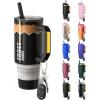 imageThicc Buddy  40 oz Stainless Steel Vacuum Insulated Tumbler with Lid and Straw for Water  Travel Mug Cupholder Friendly  Gifts for Women Men Him Her Cherry GinghamBlack Pencil