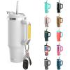 imageThicc Buddy  40 oz Stainless Steel Vacuum Insulated Tumbler with Lid and Straw for Water  Travel Mug Cupholder Friendly  Gifts for Women Men Him Her Cherry GinghamWhite