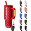 imageThicc Buddy  40 oz Stainless Steel Vacuum Insulated Tumbler with Lid and Straw for Water  Travel Mug Cupholder Friendly  Gifts for Women Men Him Her Cherry GinghamCheck The Halls