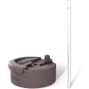 imageFrost Buddy Universal Buddy 20 Can Cooler Drink Lid  Replacement Lid ClearBrown with Straw