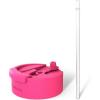Pink with Straw-