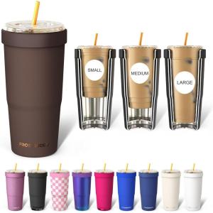 imageFrost Buddy Togo Buddy  30 oz Stainless Steel Vacuum Insulated Tumbler  To Go Coffee Cup  Iced Coffee Cups Iced Coffee Sleeve Travel Mug Thermal Cup for Hot amp Cold Drinks Dunkin Cup EspressoEspresso