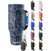 image:imageThicc Buddy  40 oz Stainless Steel Vacuum Insulated Tumbler with Lid and Straw for Water  Travel Mug Cupholder Friendly  Gifts for Women Men Him Her Midnight ReefMidnight Reef