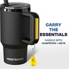 image:imageThicc Buddy  40 oz Stainless Steel Vacuum Insulated Tumbler with Lid and Straw for Water  Travel Mug Cupholder Friendly  Gifts for Women Men Him Her Midnight ReefStrawberry Kiss