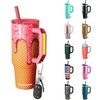 image:imageThicc Buddy  40 oz Stainless Steel Vacuum Insulated Tumbler with Lid and Straw for Water  Travel Mug Cupholder Friendly  Gifts for Women Men Him Her Midnight ReefIce Cream