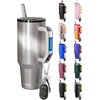 image:imageThicc Buddy  40 oz Stainless Steel Vacuum Insulated Tumbler with Lid and Straw for Water  Travel Mug Cupholder Friendly  Gifts for Women Men Him Her Midnight ReefMoonstone