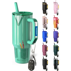 image:imageThicc Buddy  40 oz Stainless Steel Vacuum Insulated Tumbler with Lid and Straw for Water  Travel Mug Cupholder Friendly  Gifts for Women Men Him Her Midnight ReefTeal Scrubs