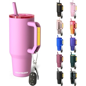 image:imageThicc Buddy  40 oz Stainless Steel Vacuum Insulated Tumbler with Lid and Straw for Water  Travel Mug Cupholder Friendly  Gifts for Women Men Him Her Midnight ReefGumdrop
