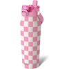 image:imageFrost Buddy 24oz Insulated Water Bottle with Straw amp Chug Lid  LeakProof Stainless Steel  24Hours Cold  SweatProof Cup Holder Friendly  Ideal for Gym Travel Sports amp Everyday HydrationPink Checkered