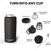image:imageFrost Buddy Universal Can Cooler  Fits all  Stainless Steel Can Cooler for 12 oz amp 16 oz Regular or Slim Cans amp Bottles  Stainless Steel Love SparksMerica Flag