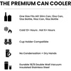 image:imageFrost Buddy Universal Can Cooler  Fits all  Stainless Steel Can Cooler for 12 oz amp 16 oz Regular or Slim Cans amp Bottles  Stainless Steel Love SparksMerica Flag