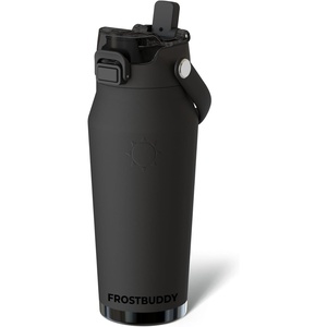 image:imageFrost Buddy 24oz Insulated Water Bottle with Straw amp Chug Lid  LeakProof Stainless Steel  24Hours Cold  SweatProof Cup Holder Friendly  Ideal for Gym Travel Sports amp Everyday HydrationDark Night