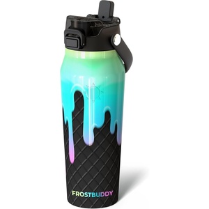 image:imageFrost Buddy 24oz Insulated Water Bottle with Straw amp Chug Lid  LeakProof Stainless Steel  24Hours Cold  SweatProof Cup Holder Friendly  Ideal for Gym Travel Sports amp Everyday HydrationCosmic Drip