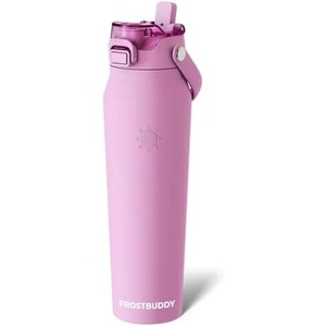 image:imageFrost Buddy 24oz Insulated Water Bottle with Straw amp Chug Lid  LeakProof Stainless Steel  24Hours Cold  SweatProof Cup Holder Friendly  Ideal for Gym Travel Sports amp Everyday HydrationGumdrop