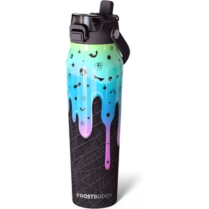 image:imageFrost Buddy 24oz Insulated Water Bottle with Straw amp Chug Lid  LeakProof Stainless Steel  24Hours Cold  SweatProof Cup Holder Friendly  Ideal for Gym Travel Sports amp Everyday HydrationI Scream For Ice Cream
