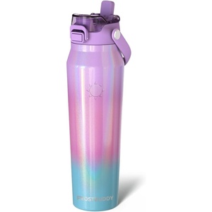 image:imageFrost Buddy 24oz Insulated Water Bottle with Straw amp Chug Lid  LeakProof Stainless Steel  24Hours Cold  SweatProof Cup Holder Friendly  Ideal for Gym Travel Sports amp Everyday HydrationCotton Candy
