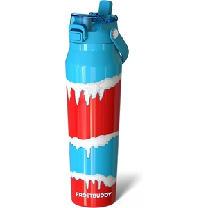 image:imageFrost Buddy 24oz Insulated Water Bottle with Straw amp Chug Lid  LeakProof Stainless Steel  24Hours Cold  SweatProof Cup Holder Friendly  Ideal for Gym Travel Sports amp Everyday HydrationFrosty Freeze