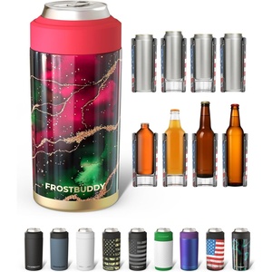 image:imageFrost Buddy Universal Can Cooler  Fits all  Stainless Steel Can Cooler for 12 oz amp 16 oz Regular or Slim Cans amp Bottles  Stainless Steel Love SparksMerry Marbleous