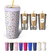image:imageFrost Buddy Togo Buddy 30 oz Stainless Steel Vacuum Insulated Tumbler To Go Coffee Cup  Iced Coffee Sleeve Travel Mug Thermal Cup for Hot amp Cold Drinks Dunkin Cup Midnight ReefWild Flower