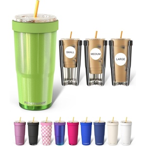 image:imageFrost Buddy Togo Buddy 30 oz Stainless Steel Vacuum Insulated Tumbler To Go Coffee Cup  Iced Coffee Sleeve Travel Mug Thermal Cup for Hot amp Cold Drinks Dunkin Cup Midnight ReefMargarita
