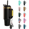 image:imageThicc Buddy  50 oz Stainless Steel Vacuum Insulated Tumbler with Lid and Straw for Water  Travel Mug Cupholder Friendly  Gifts for Women Men Him Her Watermelon KissTexas Tea