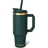 image:imageThicc Buddy  50 oz Stainless Steel Vacuum Insulated Tumbler with Lid and Straw for Water  Travel Mug Cupholder Friendly  Gifts for Women Men Him Her Watermelon KissEmerald Elegance