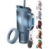 image:imageThicc Buddy  50 oz Stainless Steel Vacuum Insulated Tumbler with Lid and Straw for Water  Travel Mug Cupholder Friendly  Gifts for Women Men Him Her Watermelon KissOpal Sky