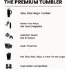 image:imageThicc Buddy  50 oz Stainless Steel Vacuum Insulated Tumbler with Lid and Straw for Water  Travel Mug Cupholder Friendly  Gifts for Women Men Him Her Watermelon KissWhite