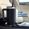 image:imageThicc Buddy  50 oz Stainless Steel Vacuum Insulated Tumbler with Lid and Straw for Water  Travel Mug Cupholder Friendly  Gifts for Women Men Him Her Watermelon KissCrimson