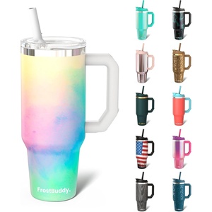 image:imageThicc Buddy  50 oz Stainless Steel Vacuum Insulated Tumbler with Lid and Straw for Water  Travel Mug Cupholder Friendly  Gifts for Women Men Him Her Watermelon KissAmerican Honey1