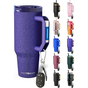 image:imageThicc Buddy  50 oz Stainless Steel Vacuum Insulated Tumbler with Lid and Straw for Water  Travel Mug Cupholder Friendly  Gifts for Women Men Him Her Watermelon KissPurple Glitz One Lid